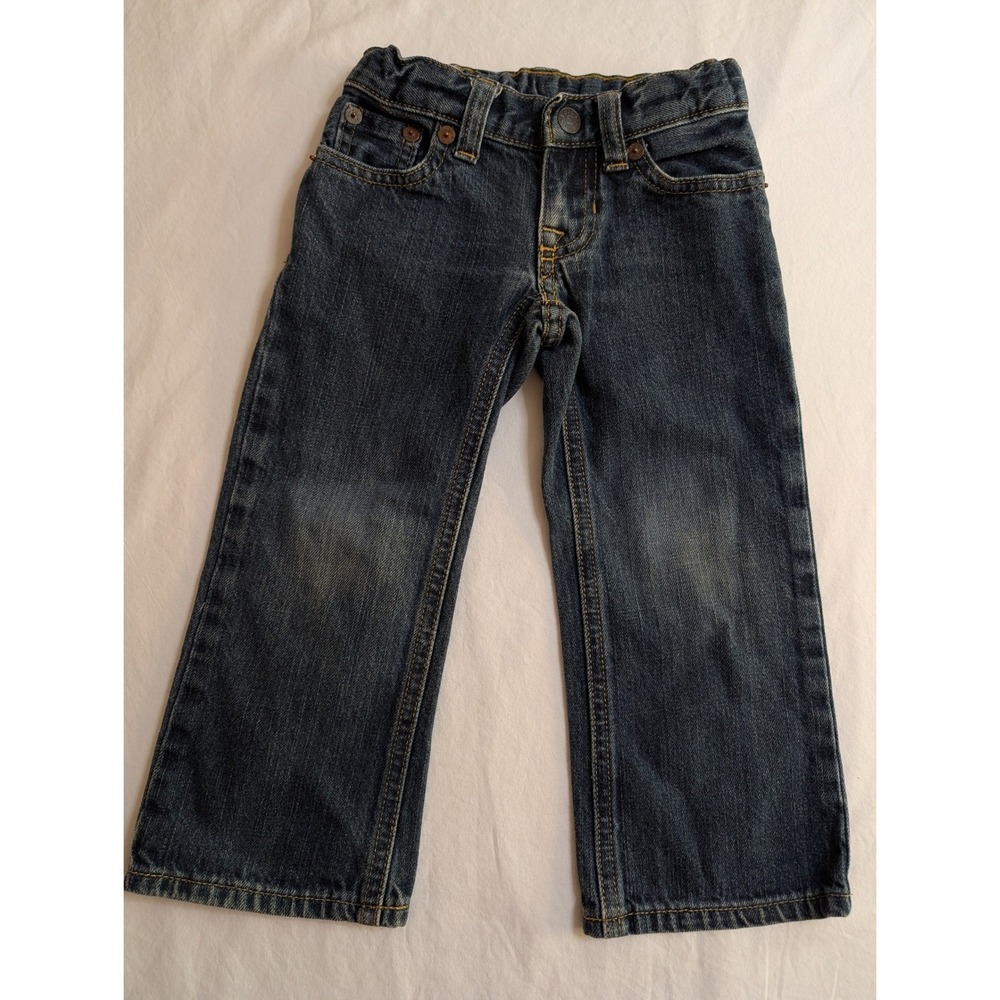 Polo Ralph Lauren Kids 2T Dark Wash Straight Leg Jean Adjustable Waist 321134255